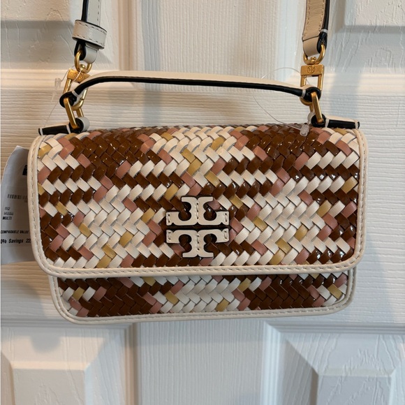 Tory Burch Handbags - Tory Burch Multicolor Woven Crossbody Bag
